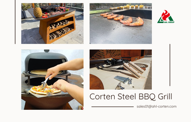 Corten Steel BBQ Grill